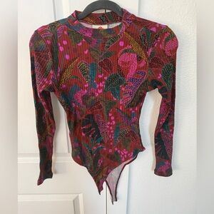Farm Rio Long Sleeve Bodysuit - Size S